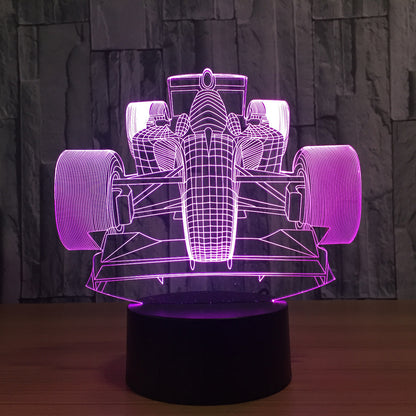 3D Racing LED Touch Control Night Light Decor Lamp - AuraTheory