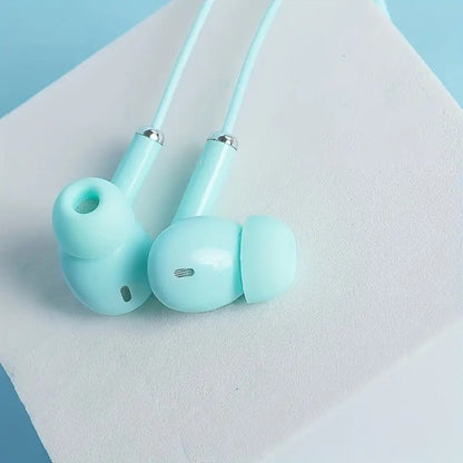 Macaron Color Wired Noise Reduction Earbuds with Mic - AuraTheory