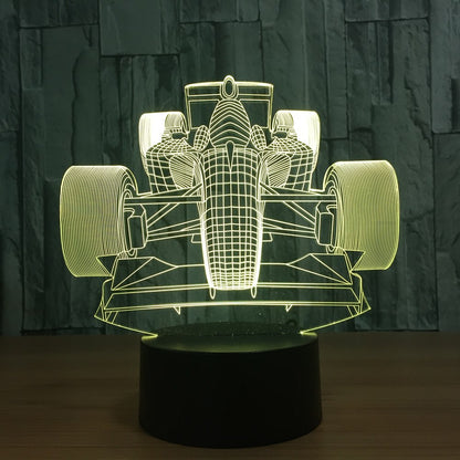3D Racing LED Touch Control Night Light Decor Lamp - AuraTheory