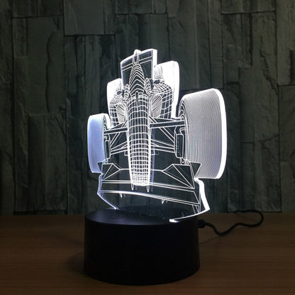 3D Racing LED Touch Control Night Light Decor Lamp - AuraTheory