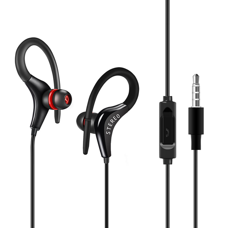 Universal In-Ear Sports Headphones with Microphone - AuraTheory