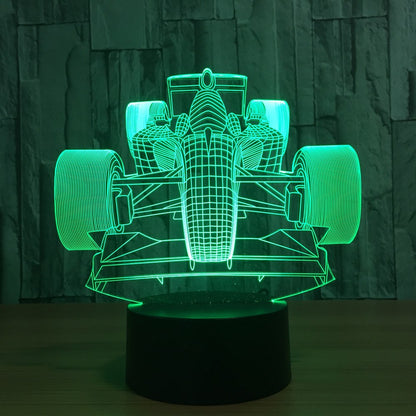 3D Racing LED Touch Control Night Light Decor Lamp - AuraTheory