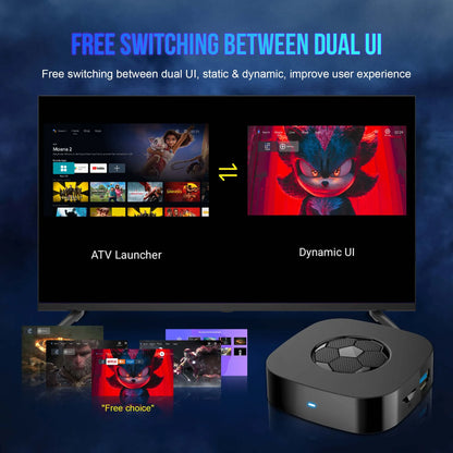 2026 New T1 Ultra TV Box Dual UI Interface 8K Ultra HD Android 16 8GB 128GB WIFI 6 Assistant Smart Streaming Media Player