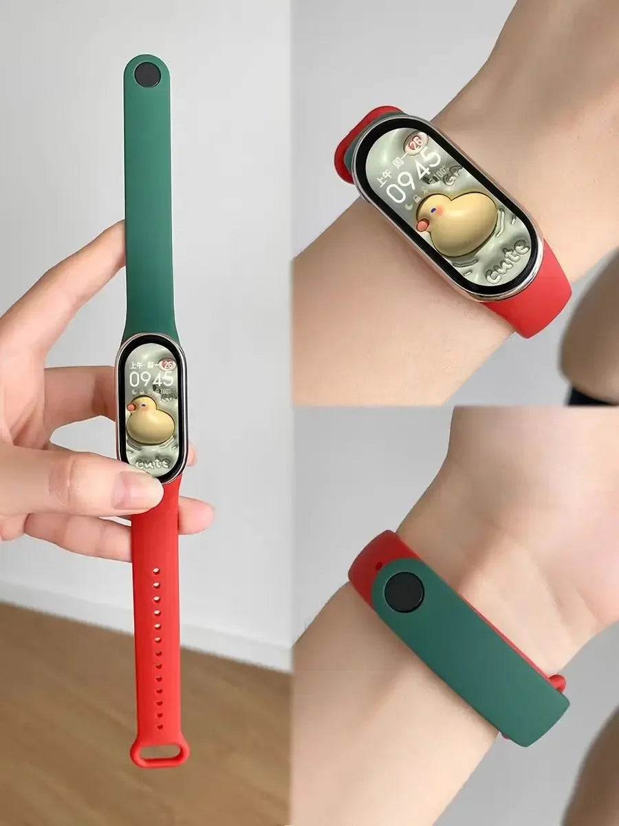 Silicone Strap for Xiaomi Mi Band 10 9 8 Strap NFC Sport Rubber Bracelet pulseira Correas Xiaomi Smart Band 10 9 8 Accessories
