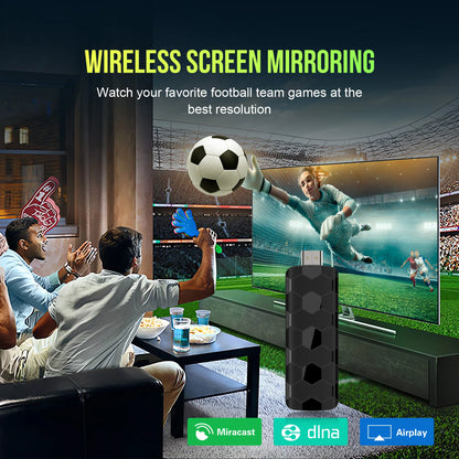 R3+ Mini TV Stick Dual UI Interface Android 16 ATV Ram 8GB Rom 128GB RK3518 Wifi 6 Voice Remote Control Global Streaming TV Box