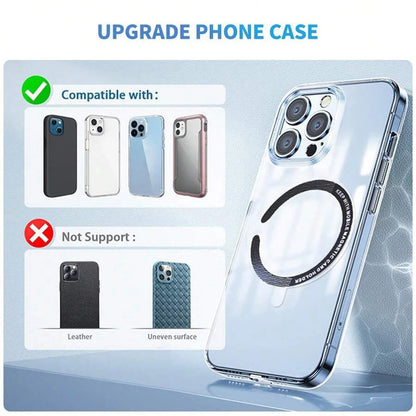 Magnetic Metal Plate Ring Wireless Charger Iron Sheet Sticker Car Phone Holder Compatible With All Phone Magnet Sheet