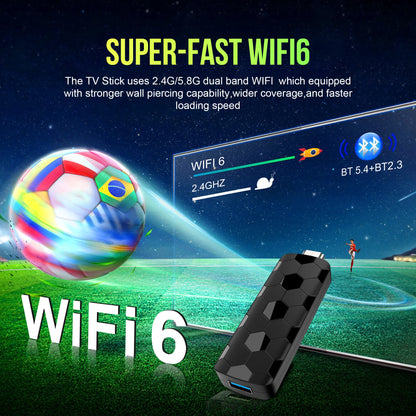 R3+ Mini TV Stick Dual UI Interface Android 16 ATV Ram 8GB Rom 128GB RK3518 Wifi 6 Voice Remote Control Global Streaming TV Box