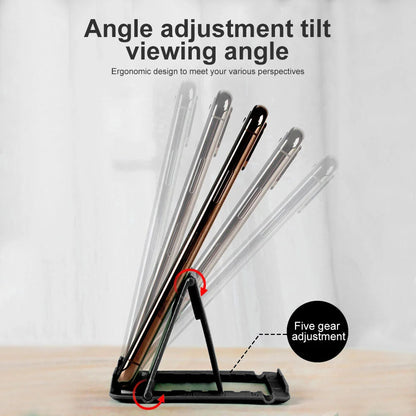 Portable Desktop Phone Tablet Stand Folding Holder Flexible Foldable Smartphone Mobile Phone Bracket Universal Lazy Desk Stand