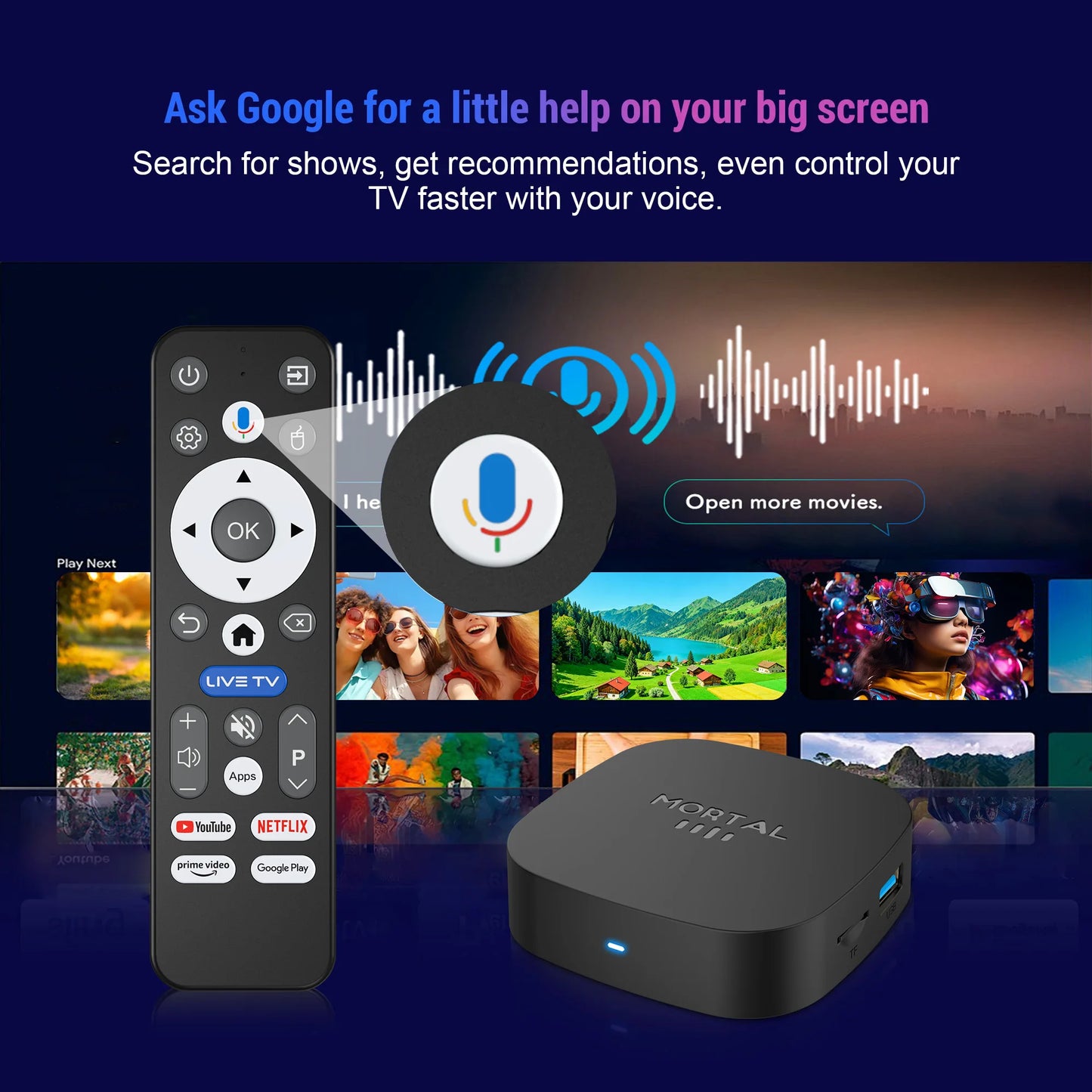 2025 New Android TV Box T1+ Rockchip RK3518 Android 16 8GB RAM 128GB ROM WiFi 6 BT 5.4 Dual UI 8K Ultra HD Smart Media Player