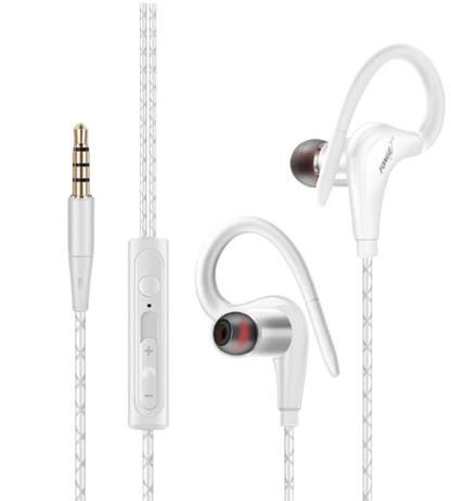 Universal In-Ear Sports Headphones with Microphone - AuraTheory